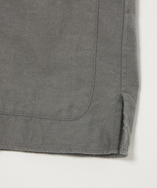 Steven Alan(スティーブンアラン)の「<Steven Alan> シルクネップ オープンカラー カバーオール シャツ(カバーオール・メンズ・グレー/ブラック・M/S/XL/L)」の9枚目の写真