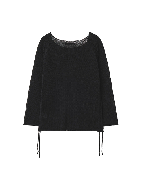 RENSE(レンセ)の「Side Shirring Boat Neck Knit Black(ニット/セーター・レディース・その他・OS)」の4枚目の写真