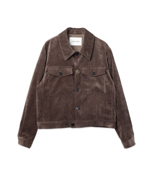 CULLNI(クルニ)の「Wide Wale Corduroy Minimal Jacket(ブルゾン・メンズ・ブラウン/ブルー/ブラック・2/1)」の3枚目の写真