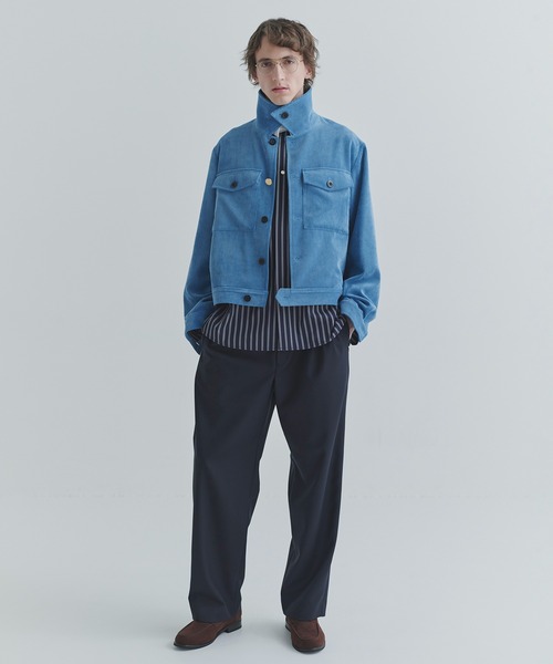 CULLNI(クルニ)の「Wide Wale Corduroy Minimal Jacket(ブルゾン・メンズ・ブラウン/ブルー/ブラック・2/1)」の5枚目の写真
