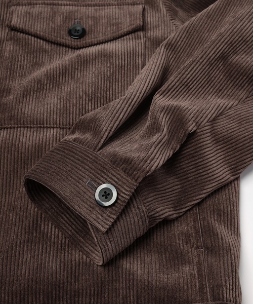 CULLNI(クルニ)の「Wide Wale Corduroy Minimal Jacket(ブルゾン・メンズ・ブラウン/ブルー/ブラック・2/1)」の21枚目の写真