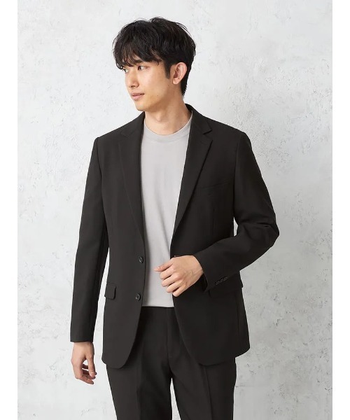 HARUYAMA(ハルヤマ)の「【WEB限定】 【セットアップ対応】 ジャケット 2つボタン ストレッチ 通年 ウォッシャブル【TOKYO RUN】(テーラードジャケット・メンズ・ブラック・M/S/AB(M)/AB(L)/LL-AB/LL/L)」の1枚目の写真