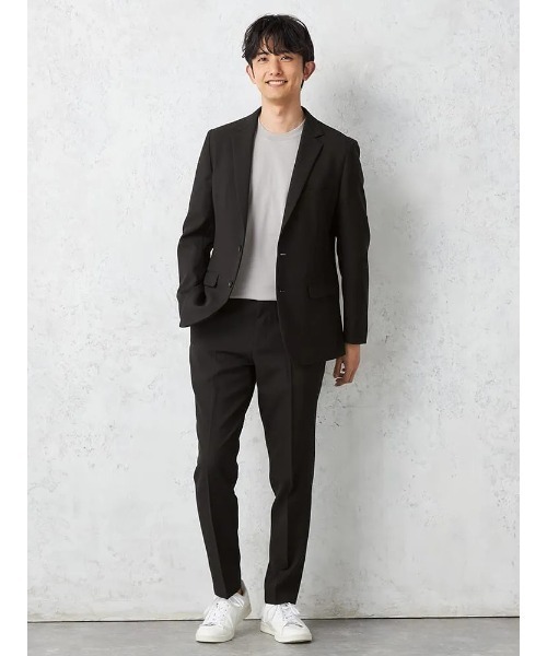 HARUYAMA(ハルヤマ)の「【WEB限定】 【セットアップ対応】 ジャケット 2つボタン ストレッチ 通年 ウォッシャブル【TOKYO RUN】(テーラードジャケット・メンズ・ブラック・M/S/AB(M)/AB(L)/LL-AB/LL/L)」の3枚目の写真