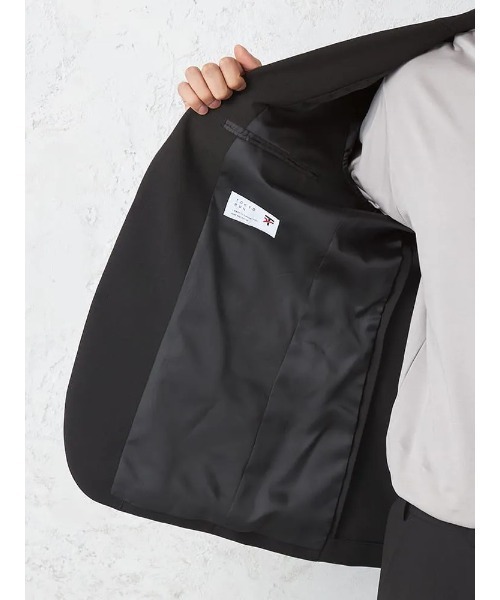 HARUYAMA(ハルヤマ)の「【WEB限定】 【セットアップ対応】 ジャケット 2つボタン ストレッチ 通年 ウォッシャブル【TOKYO RUN】(テーラードジャケット・メンズ・ブラック・M/S/AB(M)/AB(L)/LL-AB/LL/L)」の10枚目の写真