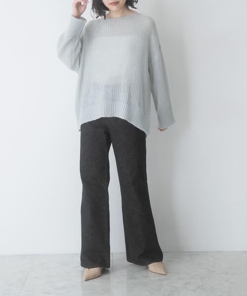 URBAN RESEARCH ROSSO WOMEN(アーバンリサーチ ロッソ)の「PERFECT FLARE DENIM(デニムパンツ・レディース・ブラック・38/36/TALL)」の21枚目の写真
