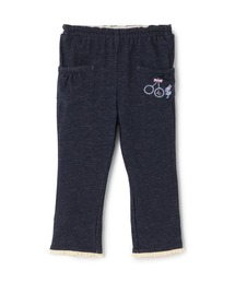 KP（ケーピー）の「デニム風ニットツイル 裾折り返し ロングパンツ（その他パンツ）」
