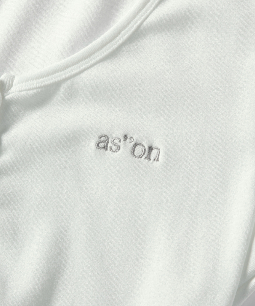 ASON(アズオン)の「EVER BUTTON TEE / WHITE(Tシャツ/カットソー・レディース・その他・FREE)」の2枚目の写真