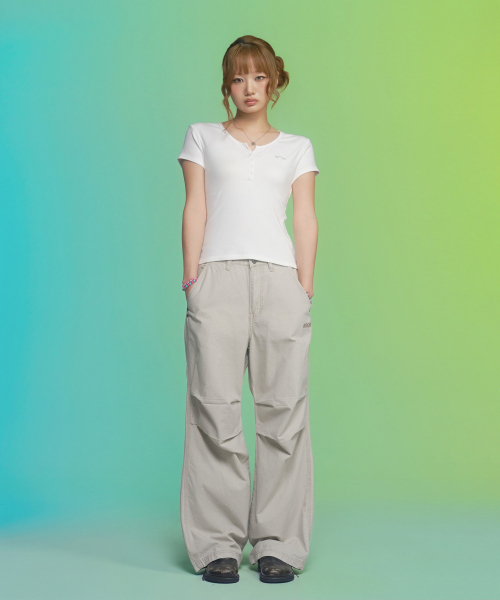 ASON(アズオン)の「EVER BUTTON TEE / WHITE(Tシャツ/カットソー・レディース・その他・FREE)」の8枚目の写真