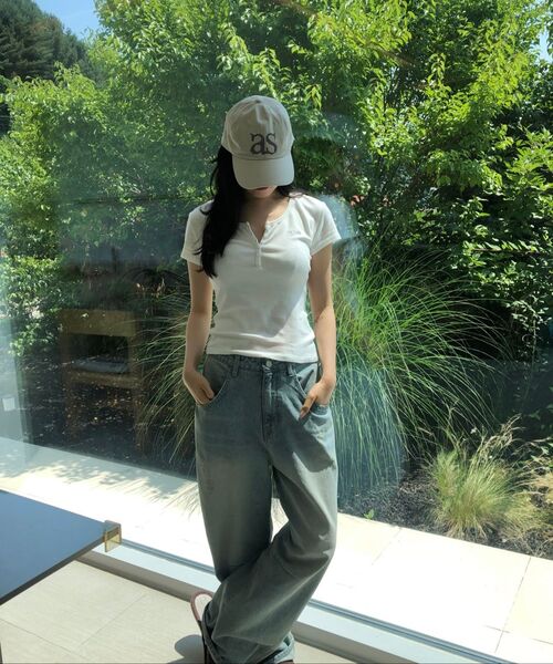 ASON(アズオン)の「EVER BUTTON TEE / WHITE(Tシャツ/カットソー・レディース・その他・FREE)」の12枚目の写真