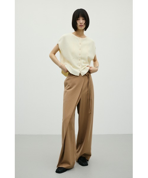 STYLEMIXER(スタイルミキサー)の「ベルト付きストライプラップパンツ(その他パンツ・レディース・ベージュ系その他/グレー系その他・SMALL/MEDIUM)」の18枚目の写真