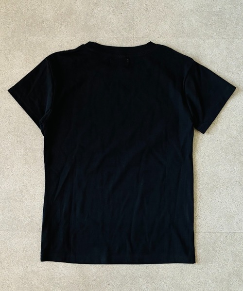 SHEPP(シープ)の「ダメージスタープリント コンパクトロゴTシャツ 半袖T(Tシャツ/カットソー・レディース・ネイビー/ブラック・L/M)」の13枚目の写真