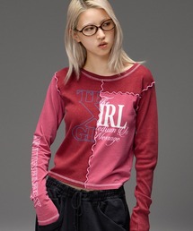 FADED REMAKE STYLE L/S COMPACT TOP