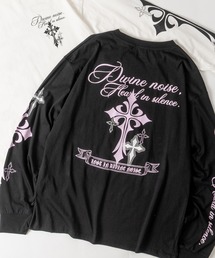 【31】クロスプリント ロングスリーブTシャツ