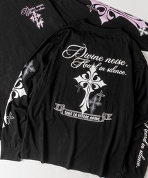 【31】クロスプリント ロングスリーブTシャツ