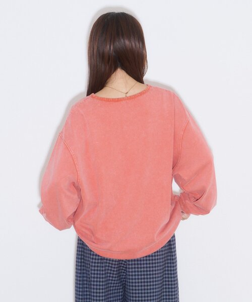 CIAOPANIC TYPY(チャオパニックティピー)の「パウダー加工ヘンリーロンTEE(Tシャツ/カットソー・レディース・ブラック/ベージュ/レッド・LARGE/MEDIUM)」の8枚目の写真