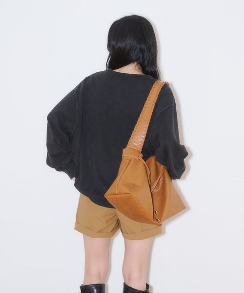 CIAOPANIC TYPY(チャオパニックティピー)の「パウダー加工ヘンリーロンTEE(Tシャツ/カットソー・レディース・ブラック/ベージュ/レッド・LARGE/MEDIUM)」の15枚目の写真