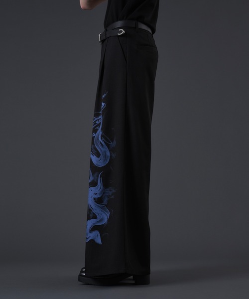 狐独(コドク)の「スモークプリントバギースラックス(スラックス・メンズ・ブラック系1/ブラック系2・SMALL/MEDIUM/LARGE)」の16枚目の写真