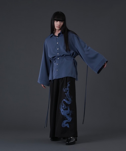 狐独(コドク)の「スモークプリントバギースラックス(スラックス・メンズ・ブラック系1/ブラック系2・SMALL/MEDIUM/LARGE)」の20枚目の写真