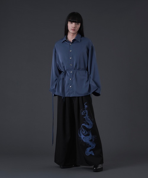 狐独(コドク)の「スモークプリントバギースラックス(スラックス・メンズ・ブラック系1/ブラック系2・SMALL/MEDIUM/LARGE)」の21枚目の写真
