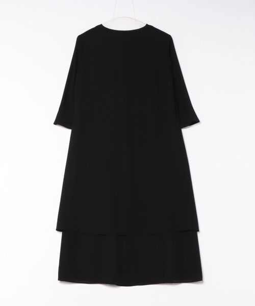 prendre la joie(プレンドレラジョア)の「夏用フリルワンピース ブラックフォーマル ロング丈 前開き(ワンピース・レディース・ブラック・11号/9号)」の3枚目の写真