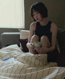  hellam home（へラムホーム）の「配色ストライプ寝具３点セット（シングル）（寝具）」