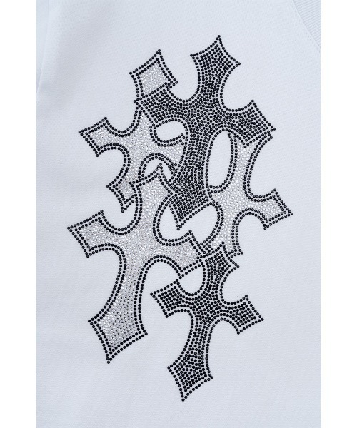 SUPPLIER(サプライヤー)の「Tシャツ|Multiple Cross Rhinestone Tee|SUPPLIER(Tシャツ/カットソー・メンズ・ブラック/ホワイト・SMALL/MEDIUM/LARGE/X-LARGE)」の12枚目の写真