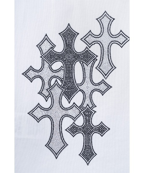 SUPPLIER(サプライヤー)の「Tシャツ|Multiple Cross Rhinestone Tee|SUPPLIER(Tシャツ/カットソー・メンズ・ブラック/ホワイト・SMALL/MEDIUM/LARGE/X-LARGE)」の13枚目の写真