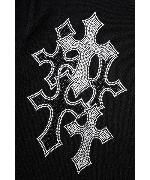 SUPPLIER(サプライヤー)の「Tシャツ|Multiple Cross Rhinestone Tee|SUPPLIER(Tシャツ/カットソー・メンズ・ブラック/ホワイト・SMALL/MEDIUM/LARGE/X-LARGE)」の5枚目の写真