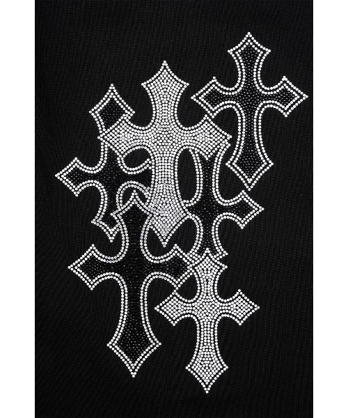 SUPPLIER(サプライヤー)の「Tシャツ|Multiple Cross Rhinestone Tee|SUPPLIER(Tシャツ/カットソー・メンズ・ブラック/ホワイト・SMALL/MEDIUM/LARGE/X-LARGE)」の6枚目の写真