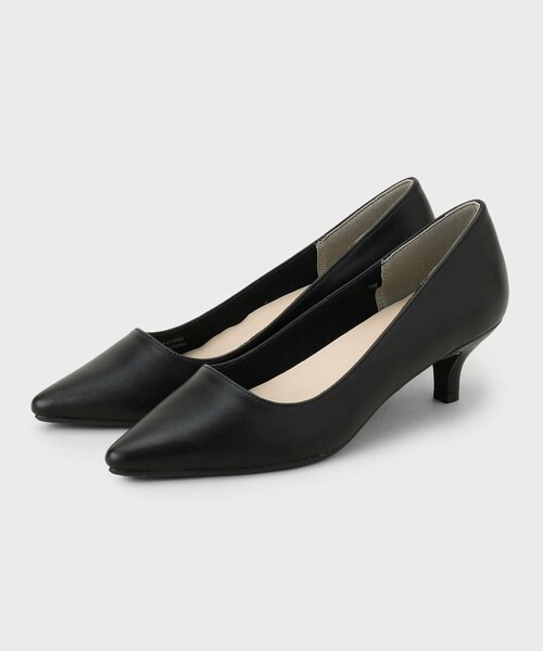 THE SHOP TK （ザ ショップ ティーケー ）の「ローヒールベーシックパンプス（パンプス・レディース・ベージュ/ブラック・30/45/35）」の2枚目の写真