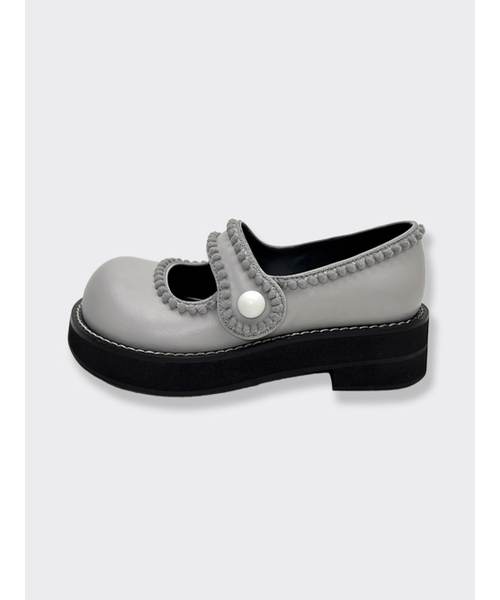 hippu（ヒプ）の「Cherry Jane Women [Gray]（バレエシューズ・レディース・その他・25cm/25.5cm/24.5cm/24cm/23.5cm/23cm/22.5cm/22cm）」の3枚目の写真