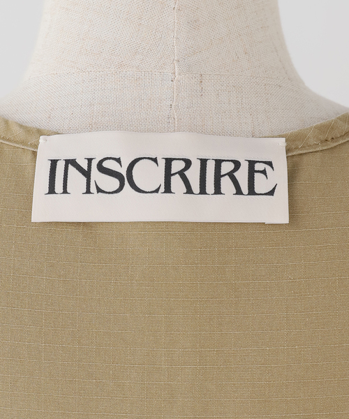 INSCRIRE（アンスクリア）の「INSCRIRE/アンスクリア Cotton Rip Stop Fishing Vest ベスト（その他アウター・レディース・ベージュ・1）」の8枚目の写真