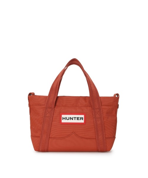 HUNTER(ハンター)の「ナイロン ミニ トップ クリップ トート バッグ(トートバッグ・レディース・レッド/カーキ・ONE)」の1枚目の写真