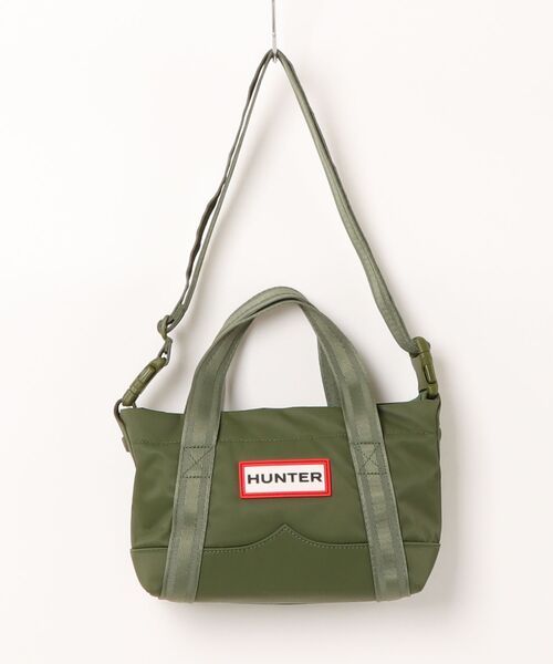 HUNTER(ハンター)の「ナイロン ミニ トップ クリップ トート バッグ(トートバッグ・レディース・レッド/カーキ・ONE)」の13枚目の写真