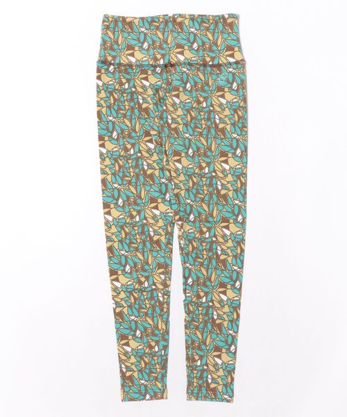 OLD BETTY'S(オールドベティーズ)の「BEPATCH ヨガパンツ (ハイウエスト柄)(レギンス/スパッツ・レディース・ターコイズブルー/カーキ・FREE)」の4枚目の写真