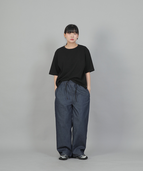 SAINTCREW（セントクルー）の「オーバーサイズ 16s コットン Rネック 半袖Tシャツ OSR-8A09 ブラック（Tシャツ/カットソー・レディース・その他・FREE）」の3枚目の写真