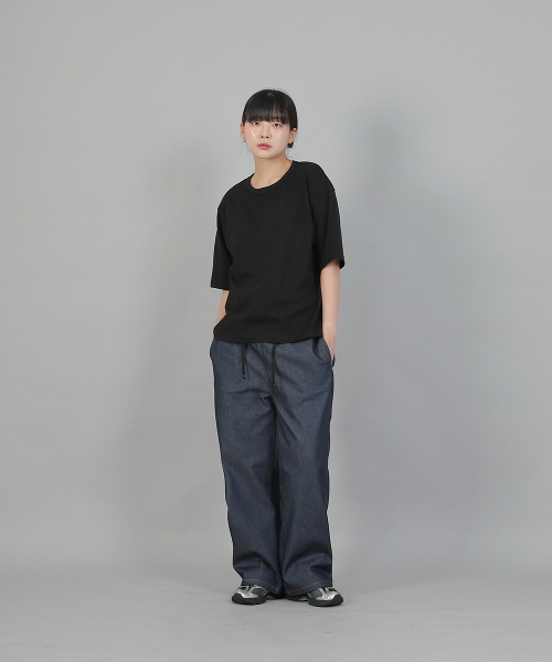 SAINTCREW（セントクルー）の「オーバーサイズ 16s コットン Rネック 半袖Tシャツ OSR-8A09 ブラック（Tシャツ/カットソー・レディース・その他・FREE）」の9枚目の写真