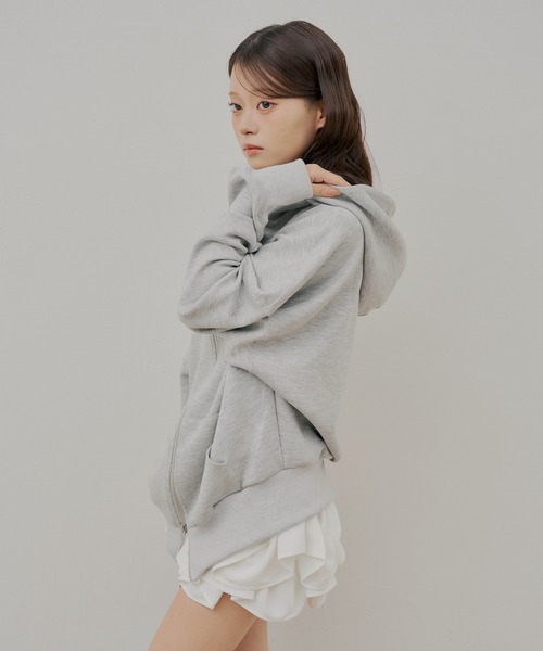 Chico(チコ)の「スタンドルーズパーカー(パーカー・レディース・ブルー/グレー/オートミール・FREE)」の7枚目の写真