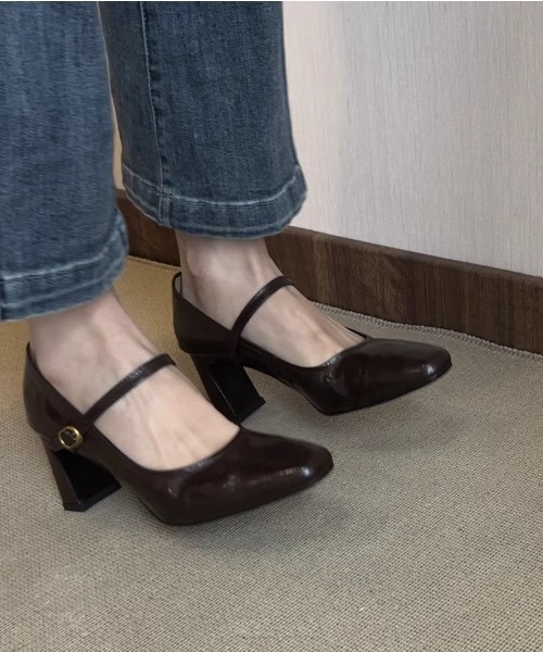 Forcement(フォースメント)の「上品PUレザーパンプス(パンプス・レディース・ブラック/ブラウン・24cm/23.5cm/23cm/24.5cm)」の14枚目の写真