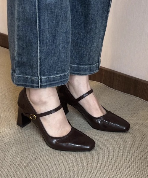 Forcement(フォースメント)の「上品PUレザーパンプス(パンプス・レディース・ブラック/ブラウン・24cm/23.5cm/23cm/24.5cm)」の5枚目の写真