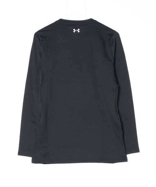 UNDER ARMOUR(アンダーアーマー)の「UAコールドギア フィッティド ロングスリーブ クルーネック シャツ(ゴルフ/メンズ)(Tシャツ/カットソー・メンズ・ブラック・L)」の2枚目の写真