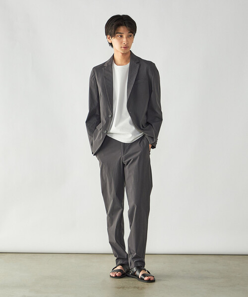 COMME CA ISM(コムサイズム)の「【セットアップ対応】4U テーパードパンツ(スラックス・メンズ・ブラック/チャコール・L/S/M)」の7枚目の写真
