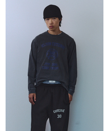 Crest Long Sleeve T-Shirt Charcoal