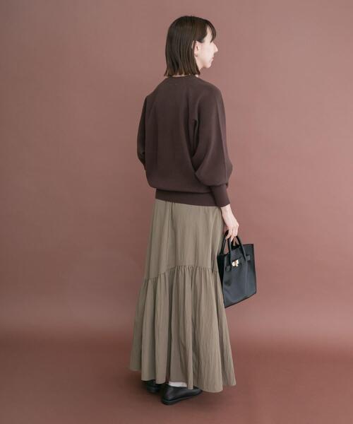 ITEMS URBANRESEARCH（アイテムズ アーバンリサーチ）の「ソフトタッチラグランニット（ニット/セーター・レディース・ブラウン/レッド/ネイビー/ベージュ・FREE）」の10枚目の写真