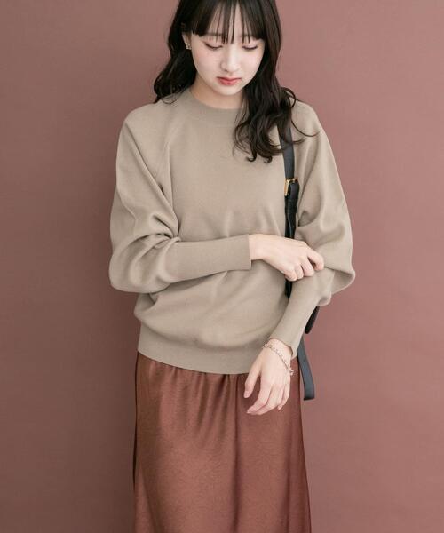 ITEMS URBANRESEARCH（アイテムズ アーバンリサーチ）の「ソフトタッチラグランニット（ニット/セーター・レディース・ブラウン/レッド/ネイビー/ベージュ・FREE）」の18枚目の写真