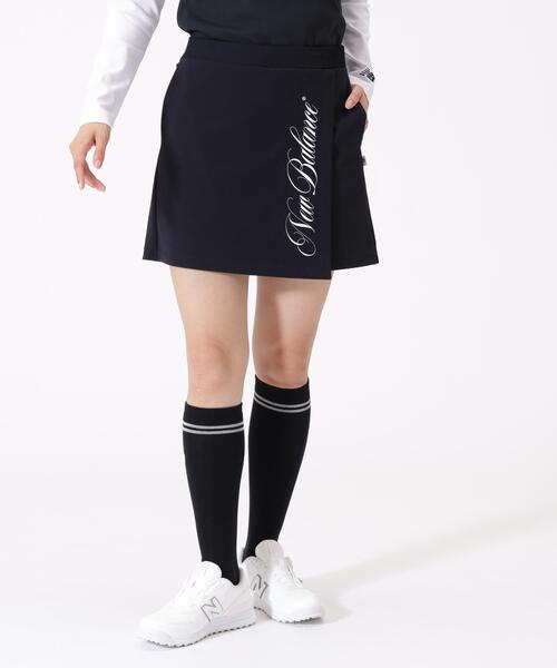 New Balance Golf（ニューバランスゴルフ）の「スウェット ラップキュロット (WOMENS)（スカート・レディース・ホワイト/ベージュ系その他2/ブラック・X-SMALL/MEDIUM/LARGE/SMALL）」の2枚目の写真