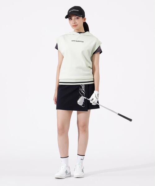 New Balance Golf（ニューバランスゴルフ）の「スウェット ラップキュロット (WOMENS)（スカート・レディース・ホワイト/ベージュ系その他2/ブラック・X-SMALL/MEDIUM/LARGE/SMALL）」の6枚目の写真