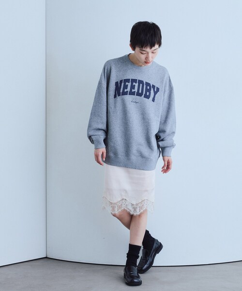 CODE A(コードエー)の「UKI UKI*CODE A|satin lace skirt(スカート・レディース・ピンク/オフホワイト・36/34)」の11枚目の写真