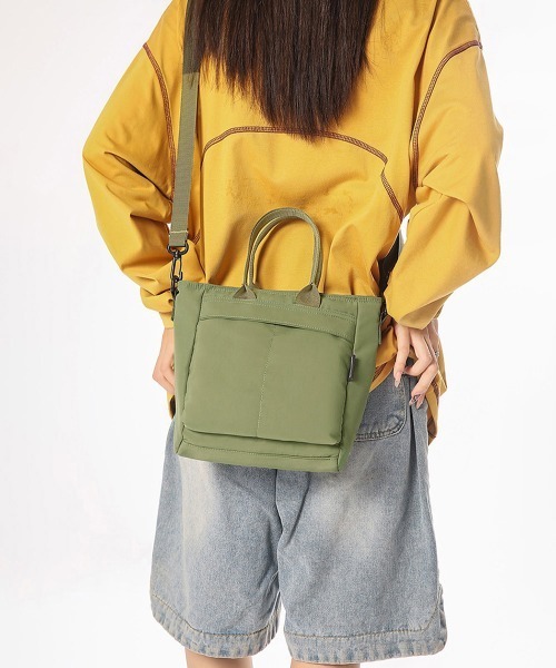 Miniministore(ミニミニストア)の「軽量ナイロンショルダーバッグ 2way鞄(ショルダーバッグ・レディース・グリーン系1/ブラック系2/ブラック系1/グリーン系2・FREE)」の17枚目の写真