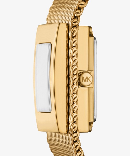 MICHAEL KORS(マイケルコース)の「PETITE GEORGIE ゴールドトーン メッシュ ウォッチ(アナログ腕時計・レディース・ゴールド・FREE)」の3枚目の写真
